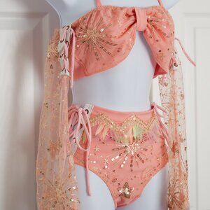 1/1 Fractal Witch Sequin Festival Outfit Set - ONLY WORN ONCE / TOTALLY UNIQUE